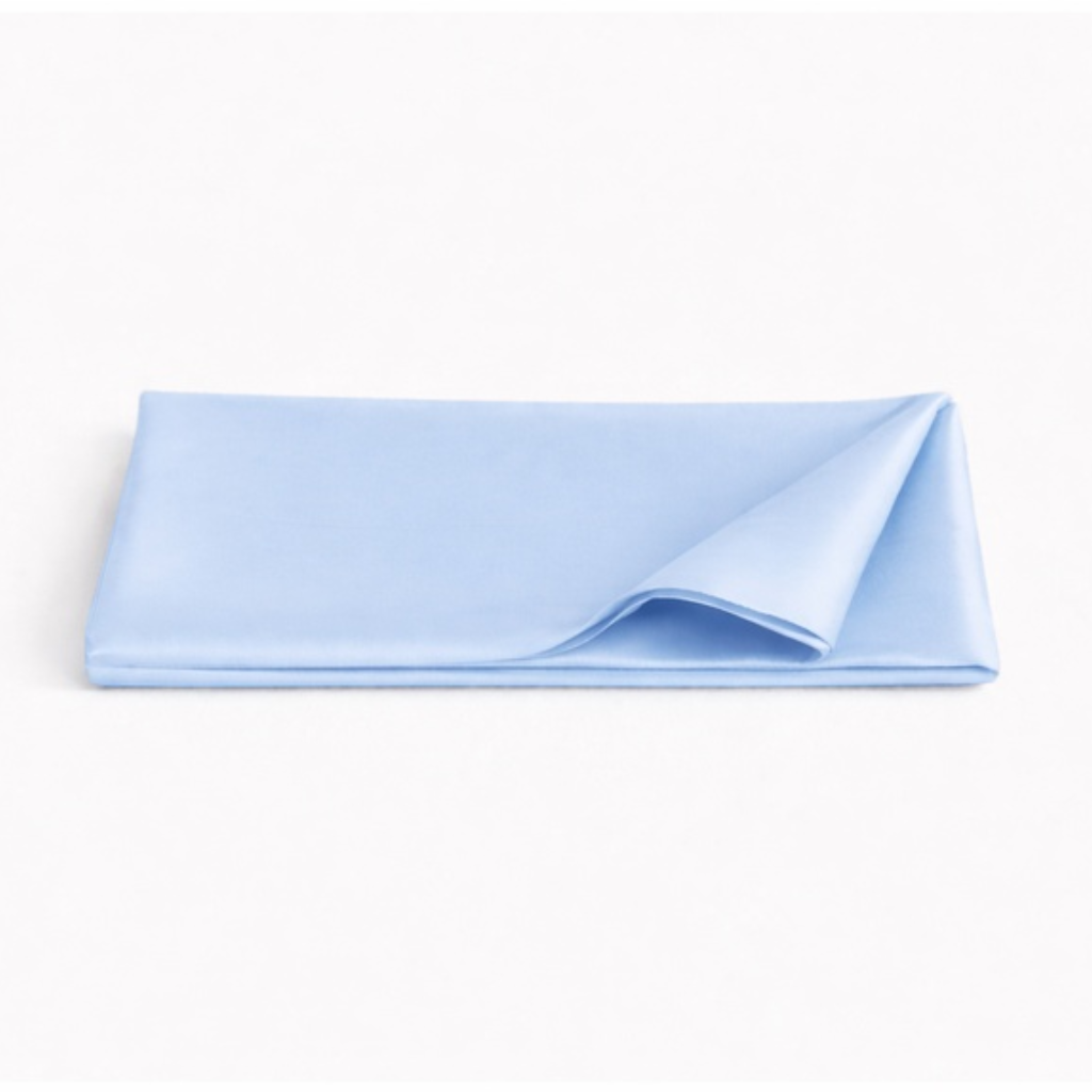 100% MULBERRY SILK PILLOWCASE-BABY BLUE