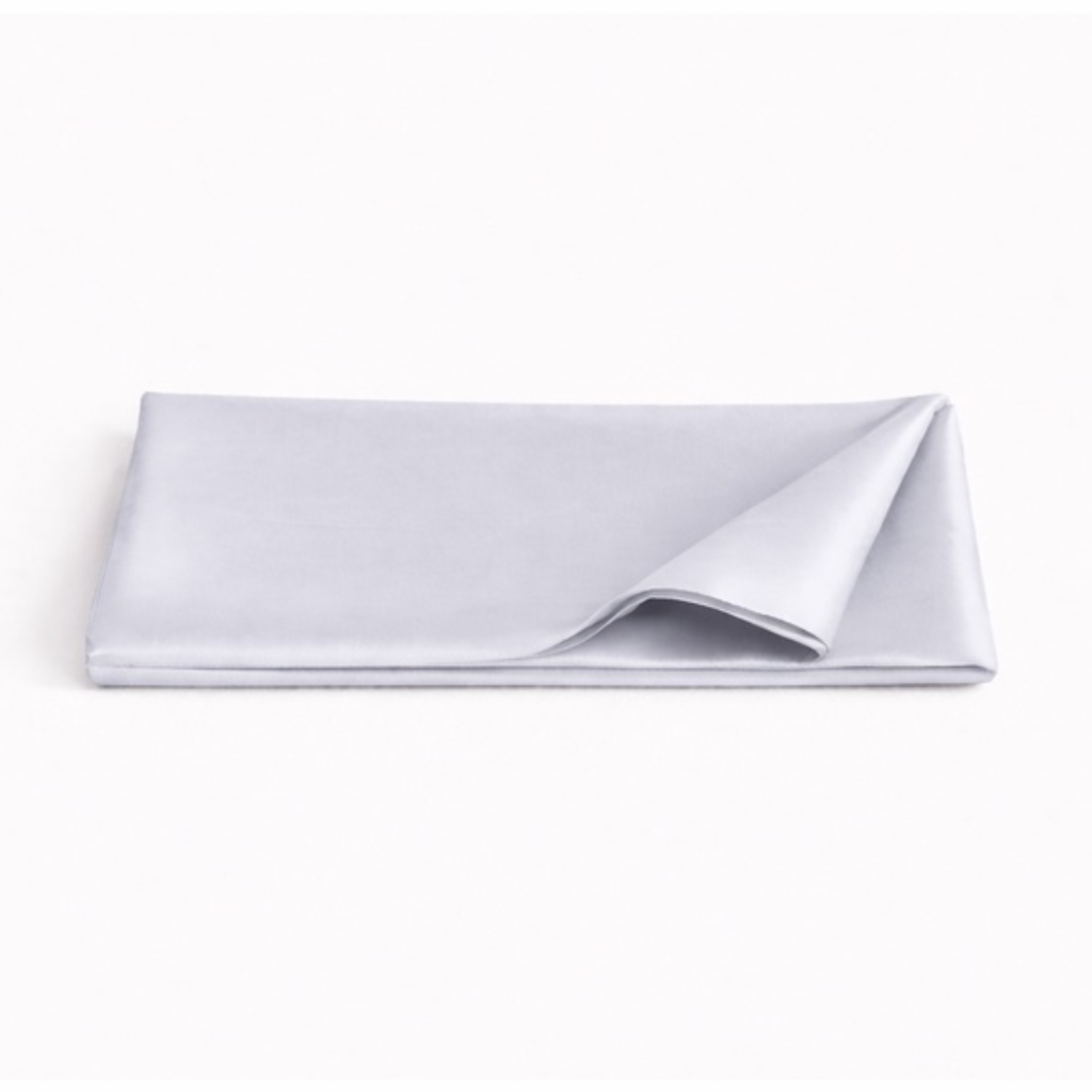 100% MULBERRY SILK PILLOWCASE-SILVER