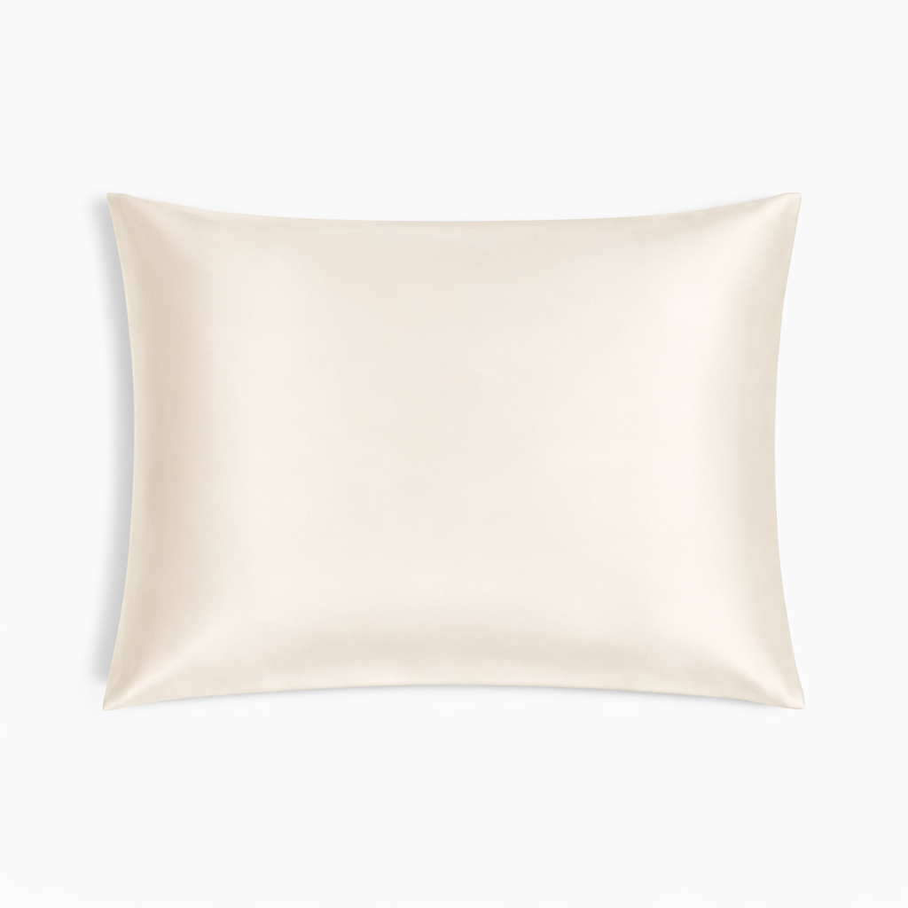 100% MULBERRY SILK PILLOW-WHITE