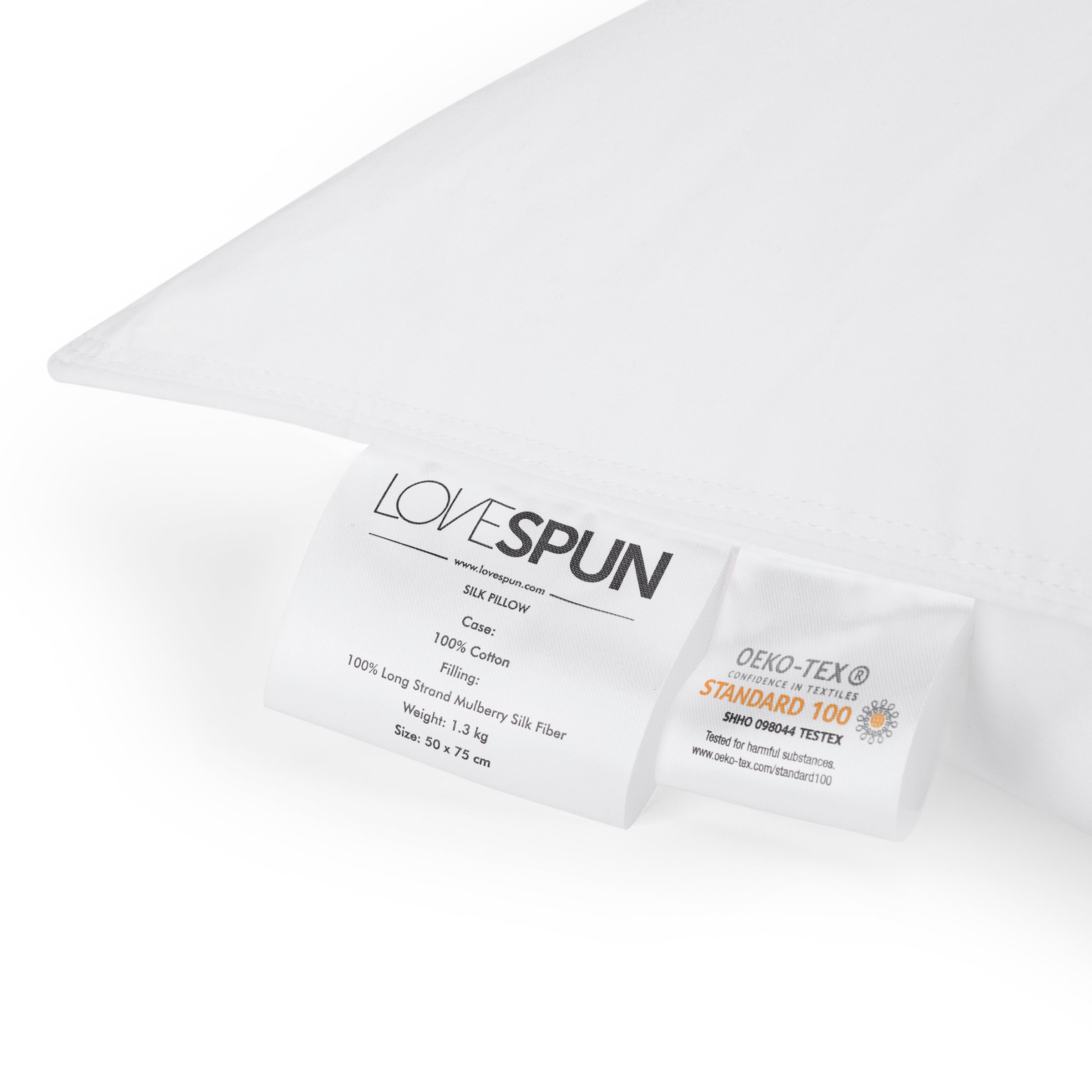 100% MULBERRY SILK FIBER FILLED PILLOW