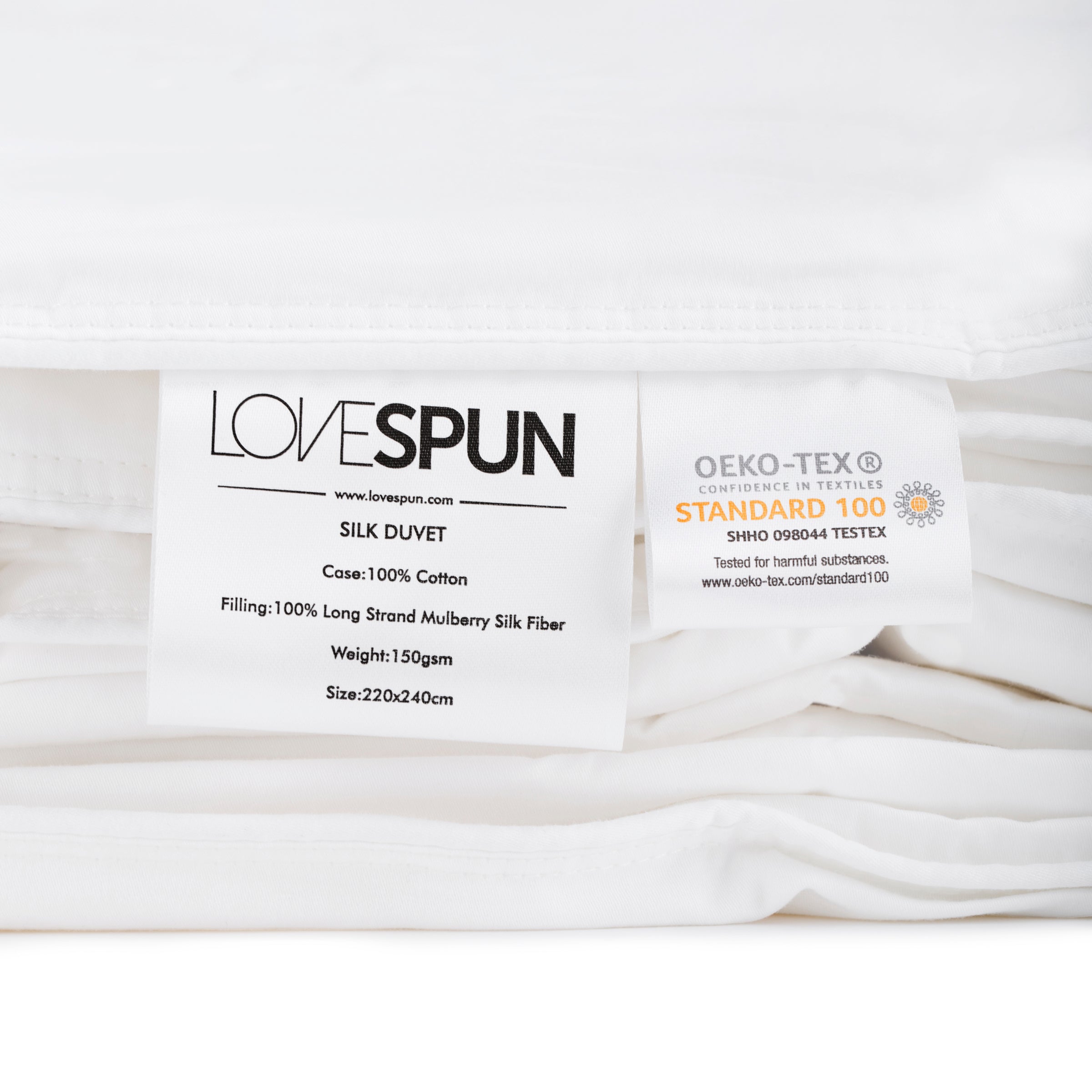 100% MULBERRY SILK FIBER FILLED SUMMER DUVET