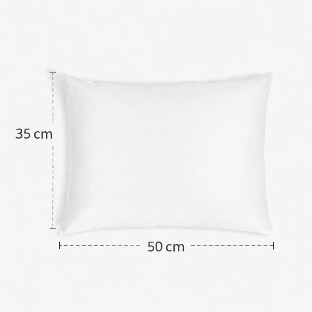 SILK TODDLER PILLOW AND CASE-WHITE
