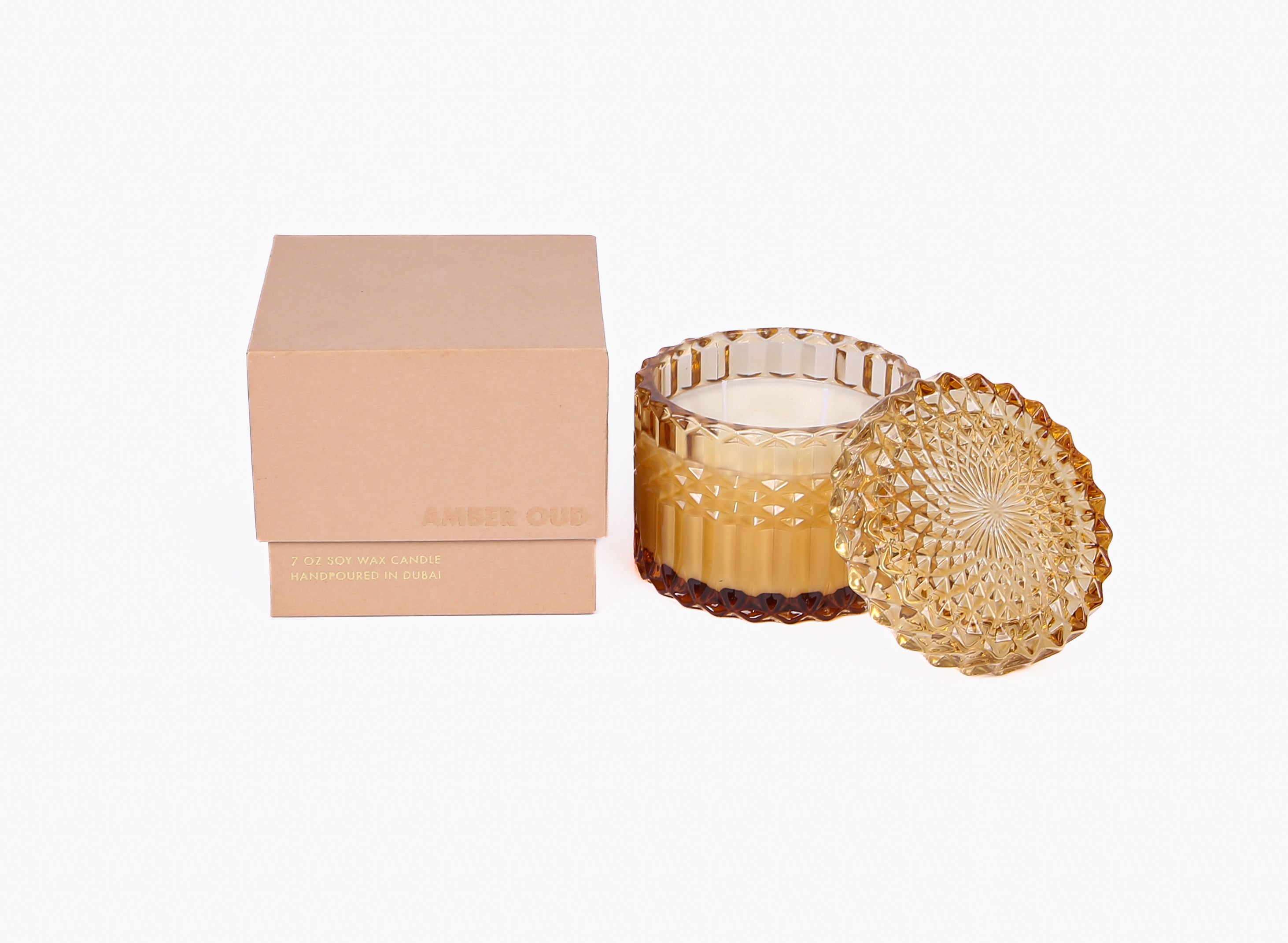 AMBER OUD SCENTED SOY WAX CANDLE