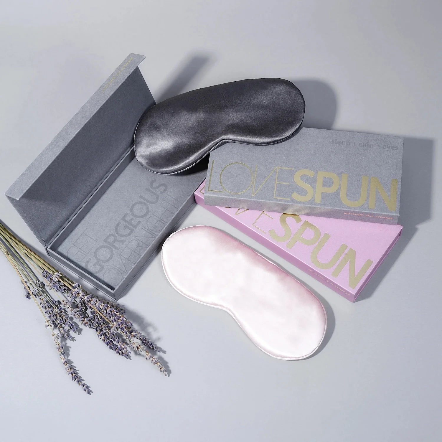 100% MULBERRY SILK EYEMASK-BLUSH