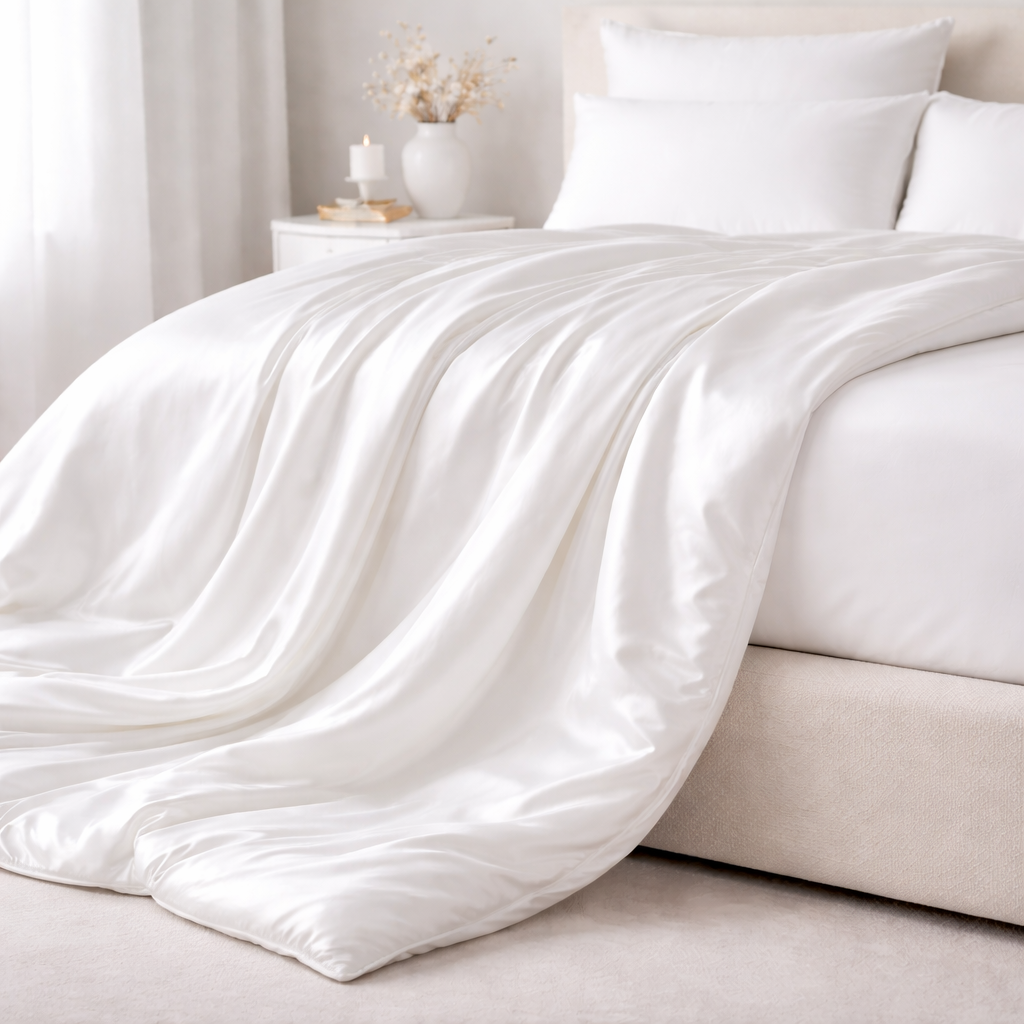 SILK FIBER FILLED SUMMER DUVET & DUVET COVER BUNDLE - Lovespun