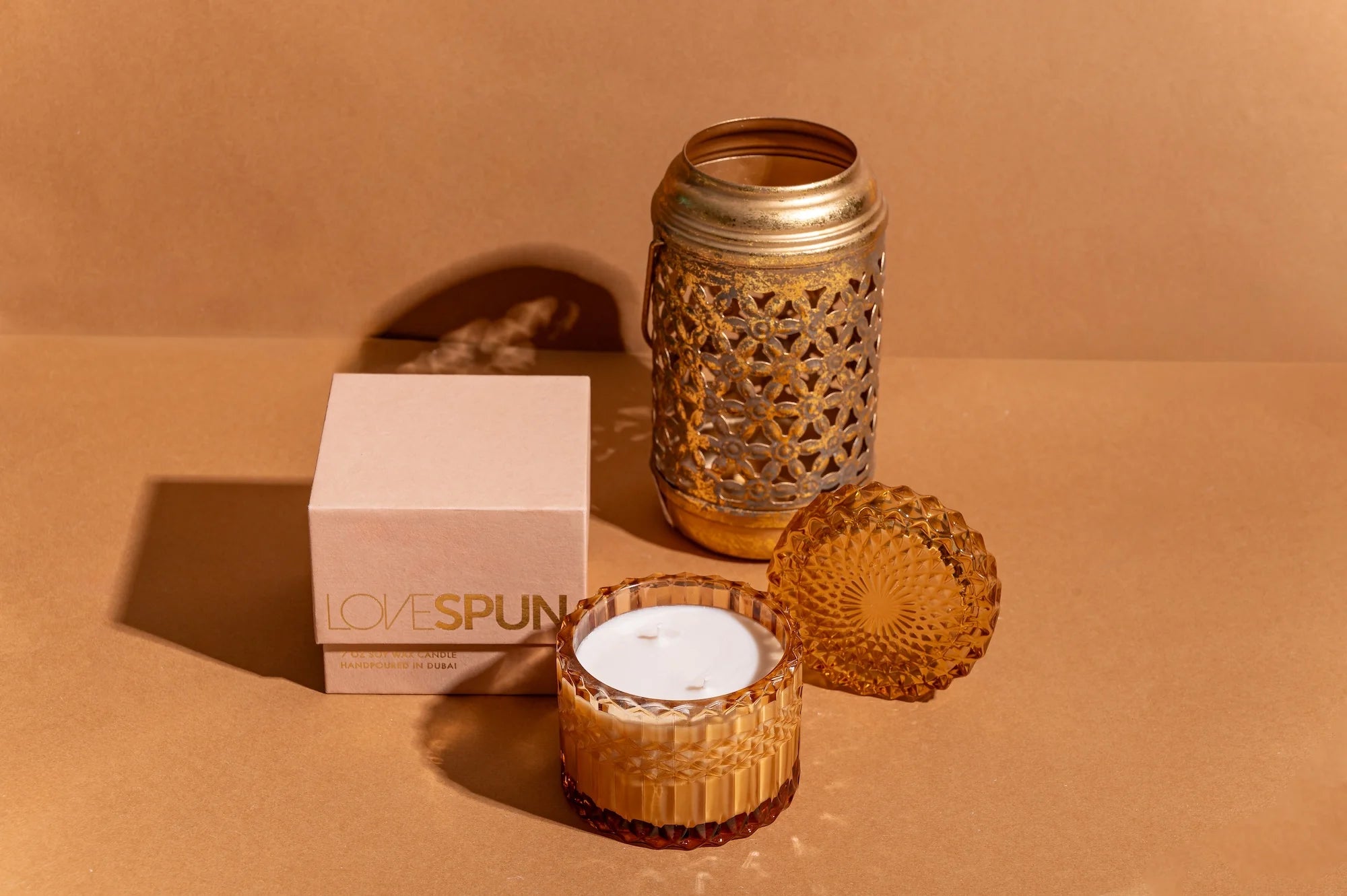 AMBER OUD CANDLE - 7OZ SOY WAX