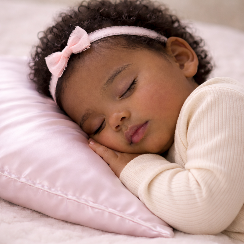 SILK TODDLER PILLOW AND CASE-PINK