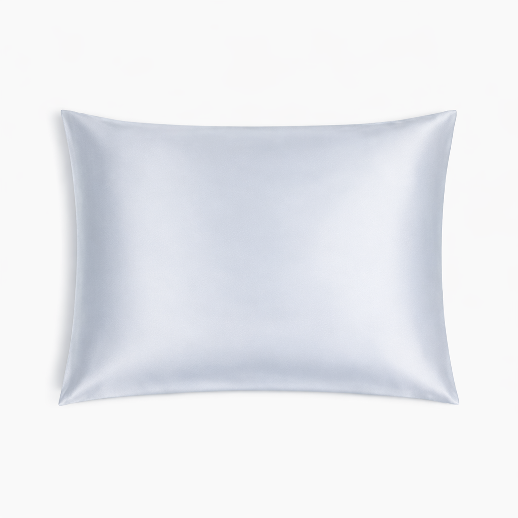 100% MULBERRY SILK PILLOW-SILVER