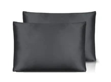 2 x 100% MULBERRY SILK PILLOWCASE-SLATE